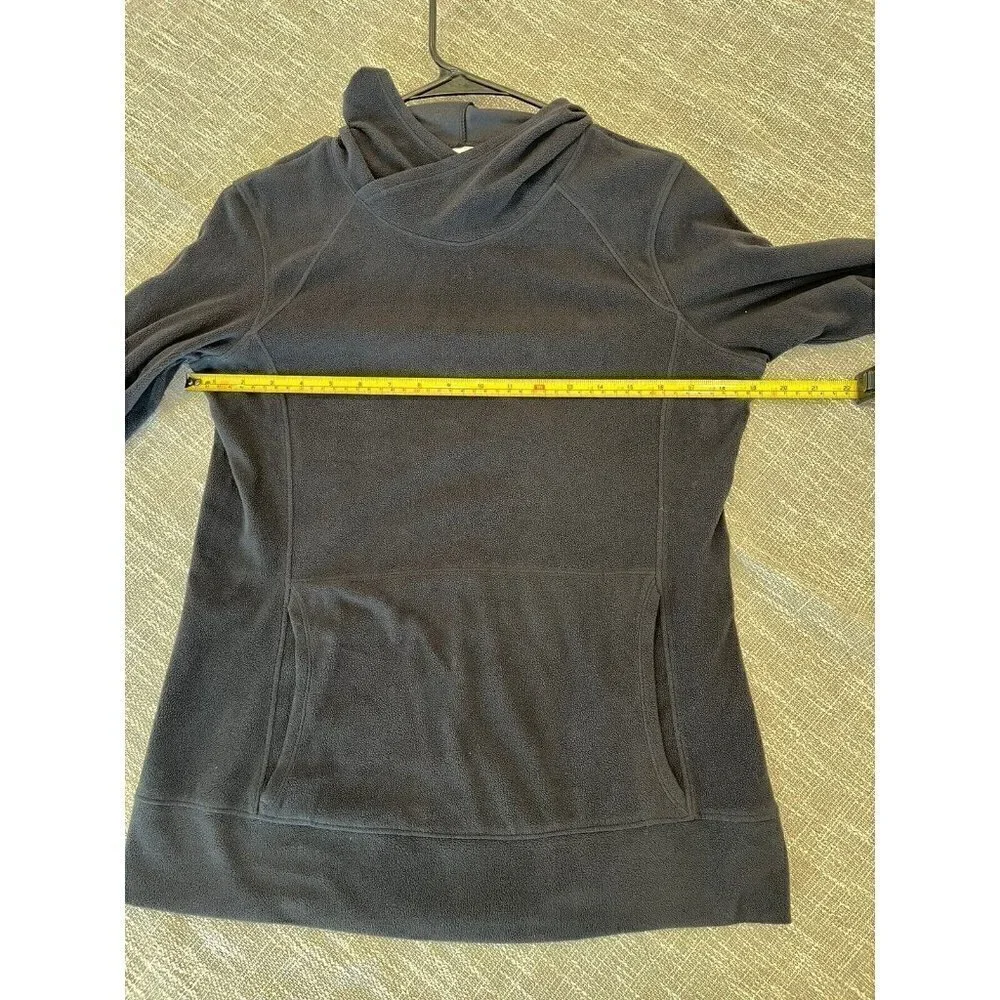 Columbia Womens Medium M Fleece Hoodie Pullover Black Lightweight Jacket Outdoor - Picture 6 of 8